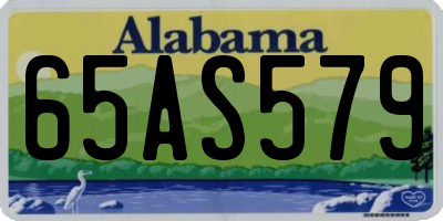 AL license plate 65AS579