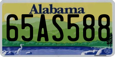 AL license plate 65AS588