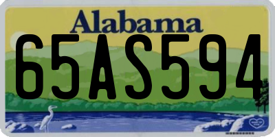 AL license plate 65AS594