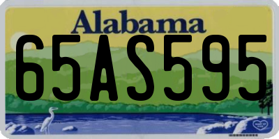 AL license plate 65AS595