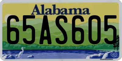 AL license plate 65AS605