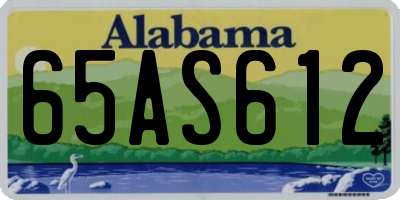 AL license plate 65AS612