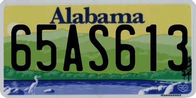 AL license plate 65AS613