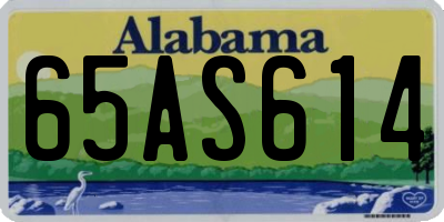 AL license plate 65AS614