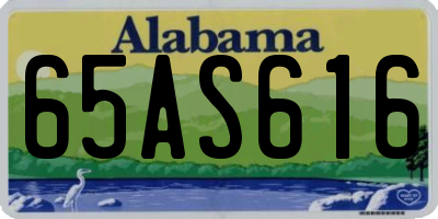 AL license plate 65AS616