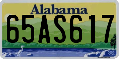 AL license plate 65AS617