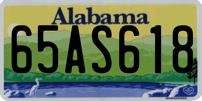 AL license plate 65AS618