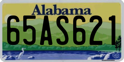 AL license plate 65AS621