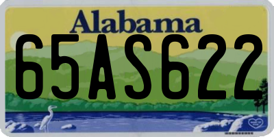 AL license plate 65AS622