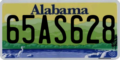 AL license plate 65AS628