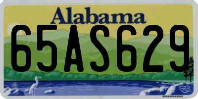 AL license plate 65AS629