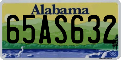 AL license plate 65AS632