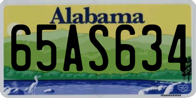 AL license plate 65AS634