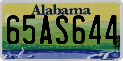 AL license plate 65AS644
