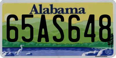 AL license plate 65AS648