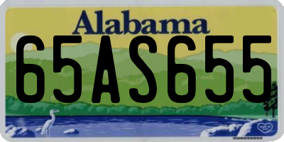 AL license plate 65AS655
