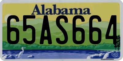 AL license plate 65AS664