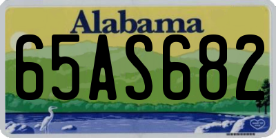 AL license plate 65AS682