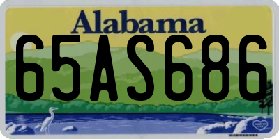 AL license plate 65AS686