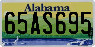 AL license plate 65AS695