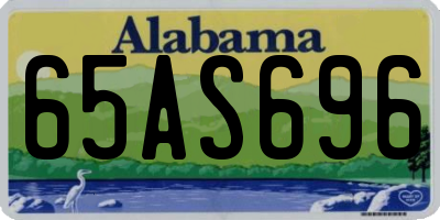 AL license plate 65AS696