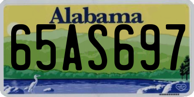 AL license plate 65AS697