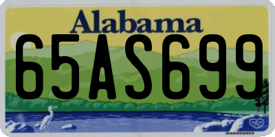 AL license plate 65AS699