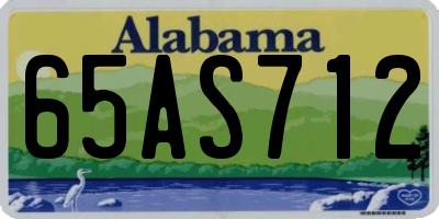 AL license plate 65AS712