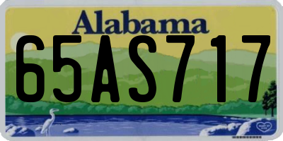 AL license plate 65AS717