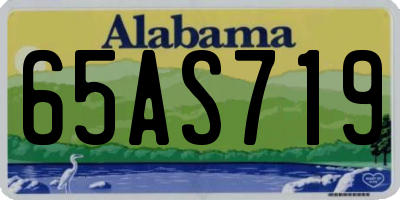 AL license plate 65AS719