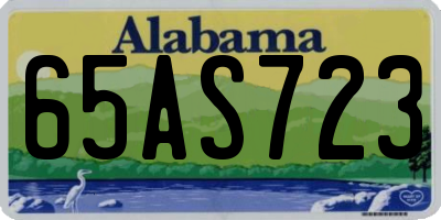 AL license plate 65AS723