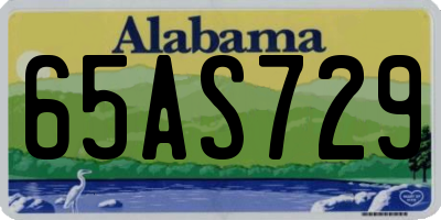 AL license plate 65AS729