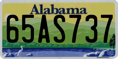 AL license plate 65AS737