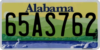 AL license plate 65AS762