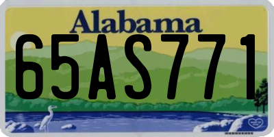 AL license plate 65AS771