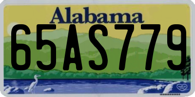 AL license plate 65AS779