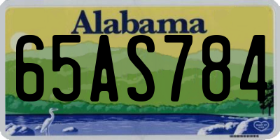 AL license plate 65AS784