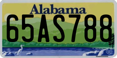 AL license plate 65AS788