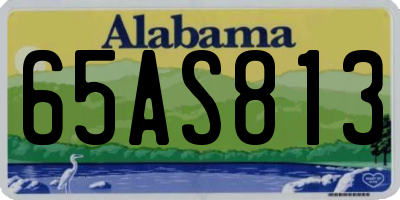 AL license plate 65AS813