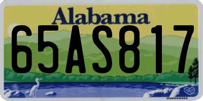 AL license plate 65AS817