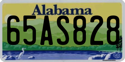 AL license plate 65AS828
