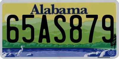 AL license plate 65AS879