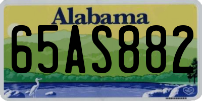 AL license plate 65AS882