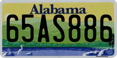 AL license plate 65AS886