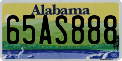 AL license plate 65AS888