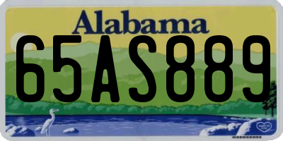 AL license plate 65AS889