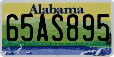 AL license plate 65AS895