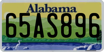AL license plate 65AS896