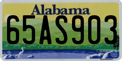 AL license plate 65AS903