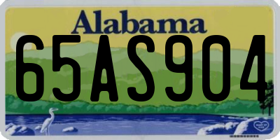AL license plate 65AS904